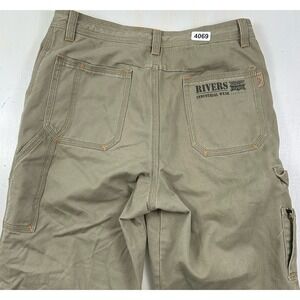 Rivers Industrial Wear Cargo Carpenter Pants 32x30 Men's Canvas‎ Relaxed Loose